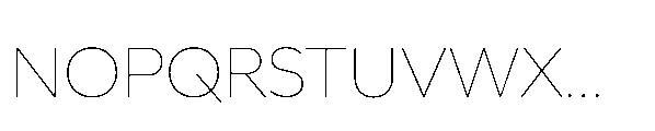 Glyphic Sans Thin Font UPPERCASE
