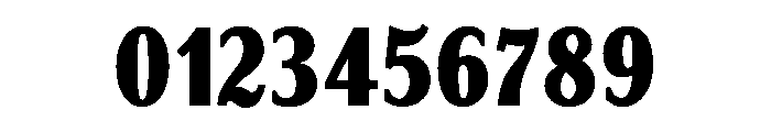 GlobeGothic CondensedBold Font OTHER CHARS