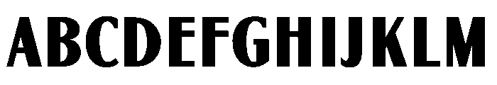GlobeGothic CondensedBold Font UPPERCASE
