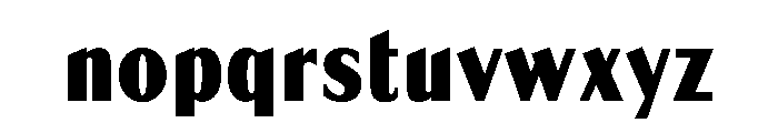 GlobeGothic CondensedBold Font LOWERCASE