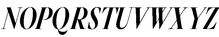 GlossyDisplay BoldCondensedItalic Font UPPERCASE