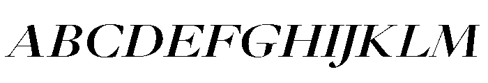 GlossyDisplay BoldExtendedItalic Font UPPERCASE