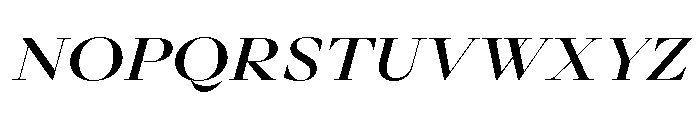 GlossyDisplay BoldExtendedItalic Font UPPERCASE