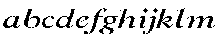 GlossyDisplay BoldExtendedItalic FONT
