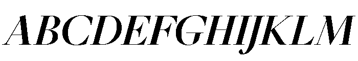 GlossyDisplay BoldItalic Font UPPERCASE