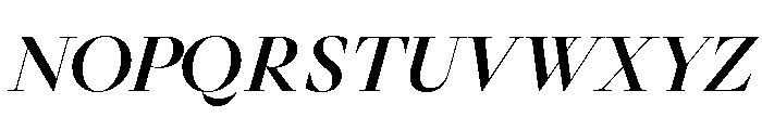 GlossyDisplay BoldItalic Font UPPERCASE