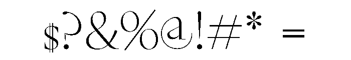 GlossyDisplay Light Font OTHER CHARS
