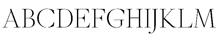 GlossyDisplay Light Font UPPERCASE