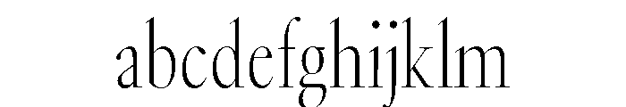 GlossyDisplay LightCondensed FONT