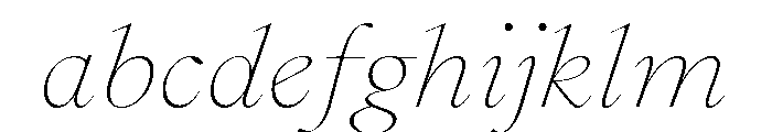 GlossyDisplay LightExtendedItalic FONT