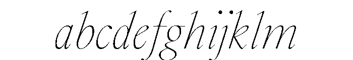 GlossyDisplay LightItalic FONT