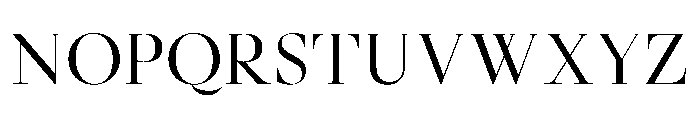 GlossyDisplay Regular Font UPPERCASE
