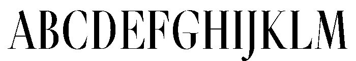GlossyDisplay RegularCondensed Font UPPERCASE