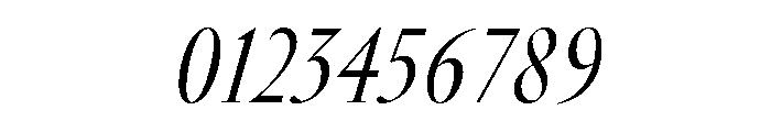 GlossyDisplay RegularCondensedItalic Font OTHER CHARS