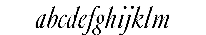 GlossyDisplay RegularCondensedItalic FONT
