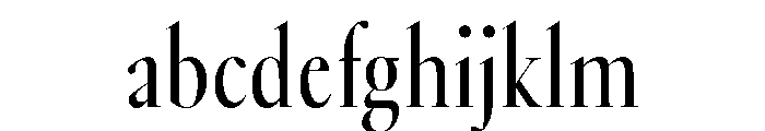 GlossyDisplay RegularCondensed FONT