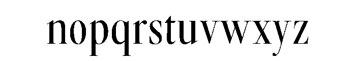 GlossyDisplay RegularCondensed Font LOWERCASE