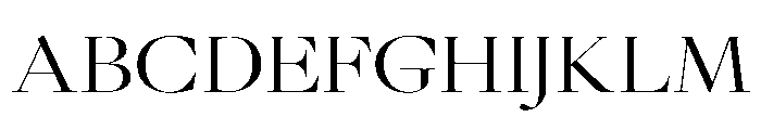 GlossyDisplay RegularExtended Font UPPERCASE