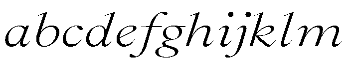 GlossyDisplay RegularExtendedItalic FONT