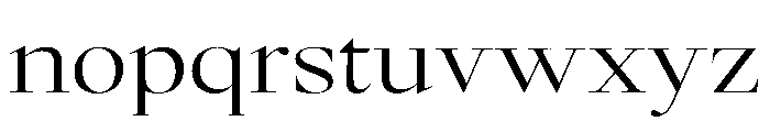 GlossyDisplay RegularExtended Font LOWERCASE