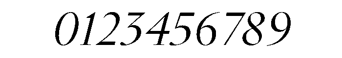 GlossyDisplay RegularItalic Font OTHER CHARS