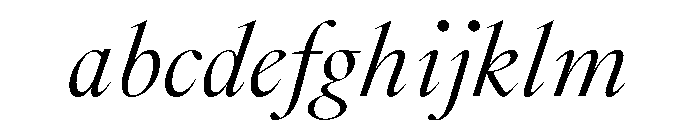 GlossyDisplay RegularItalic FONT