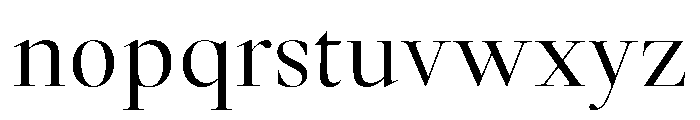 GlossyDisplay Regular Font LOWERCASE