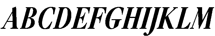 GlossyMagazine BoldCondensedItalic Font UPPERCASE