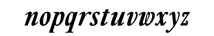 GlossyMagazine BoldCondensedItalic Font LOWERCASE