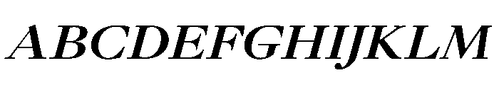 GlossyMagazine BoldExtendedItalic Font UPPERCASE