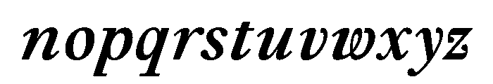 GlossyMagazine BoldItalic Font LOWERCASE
