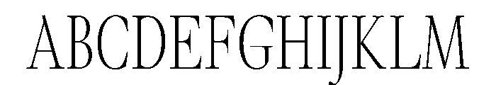 GlossyMagazine LightCondensed Font UPPERCASE