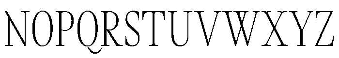 GlossyMagazine LightCondensed Font UPPERCASE