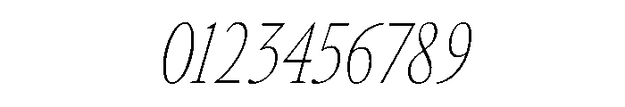 GlossyMagazine LightCondensedItalic Font OTHER CHARS