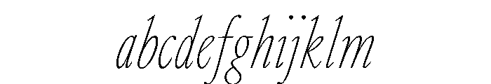 GlossyMagazine LightCondensedItalic FONT