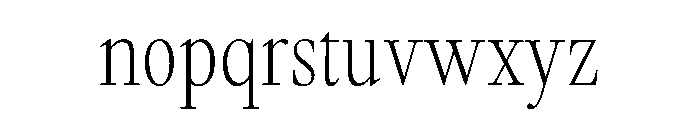 GlossyMagazine LightCondensed Font LOWERCASE