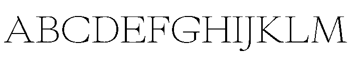 GlossyMagazine LightExtended Font UPPERCASE