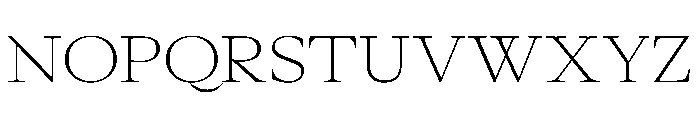 GlossyMagazine LightExtended Font UPPERCASE