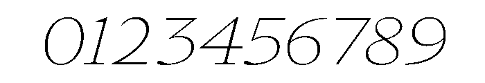 GlossyMagazine LightExtendedItalic Font OTHER CHARS