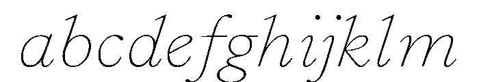 GlossyMagazine LightExtendedItalic FONT