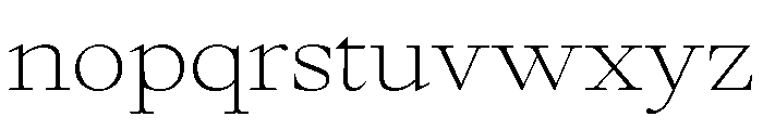 GlossyMagazine LightExtended Font LOWERCASE