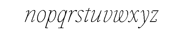 GlossyMagazine LightItalic Font LOWERCASE