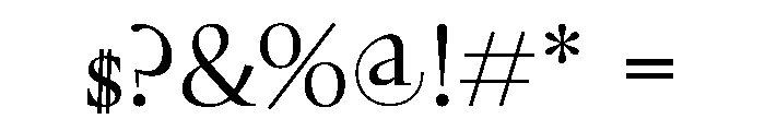 GlossyMagazine Regular Font OTHER CHARS