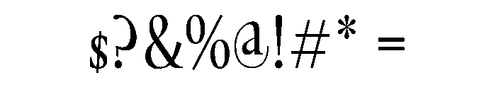 GlossyMagazine RegularCondensed Font OTHER CHARS