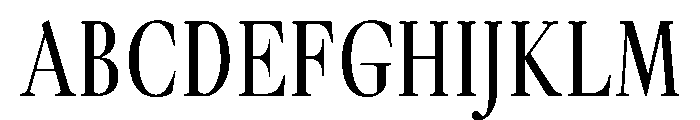 GlossyMagazine RegularCondensed Font UPPERCASE