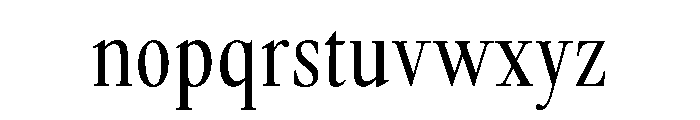 GlossyMagazine RegularCondensed Font LOWERCASE