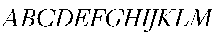 GlossyMagazine RegularItalic Font UPPERCASE