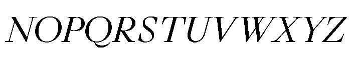 GlossyMagazine RegularItalic Font UPPERCASE