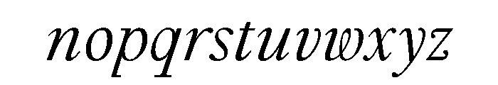 GlossyMagazine RegularItalic Font LOWERCASE