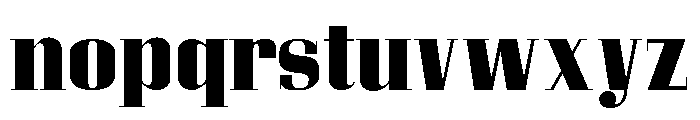 Glamour Bold Font LOWERCASE